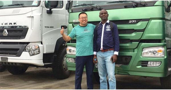 Congo Customer Visit Tongya and Buy SINOTRUK Howo Tractor Heads