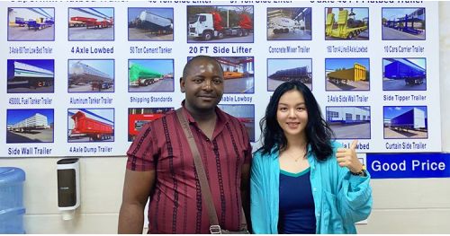 Ugandan customers came to Tongya VEHICLE to buy 100 Ton Lowbed Trailer