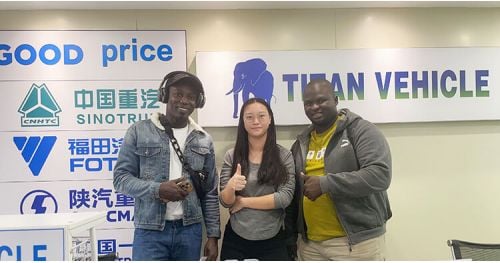 Cameroonian Customers Came to Tongya Vehicle to Buy 40 Ft Flatbed Semi Trailer