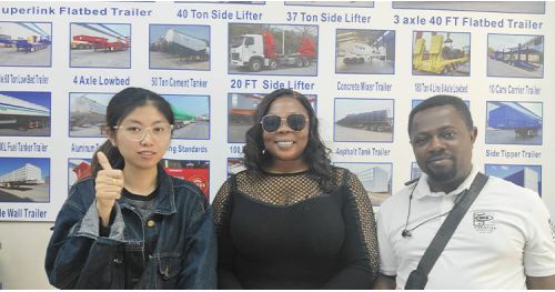 Zambia Customer Came to Tongya Vehicle to Purchase Grain Transport Trailer   