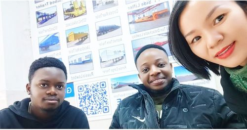 Nigerian Customer Purchased 4 Axle Hydraulic Lowbed Trailer from Tongya Vehicle 