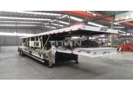 3 axle flatbed and 50T lowboy trailer will be send to Tanzania