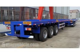 3 Axle 25M Extendable Flatbed Trailer will be sent to Chile