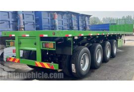 4 Axle 45ft Flatbed Trailer will be sent to Mozambique