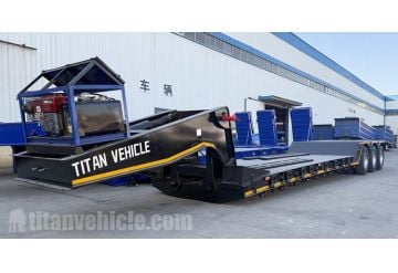 60 Ton Detachable Gooseneck Low Bed Trailer will be shipped to Curacao