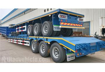3 Axle Flat Deck Trailer and 60 Ton Low Bed Trailer will be shiped to Liberia