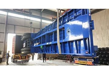 40 Foot Flatbed Semi Trailer will be sent to Guinea by Container