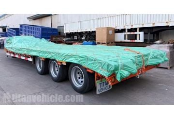 3 Axle Lowbed Trailer Truck Ready Ship to Congo