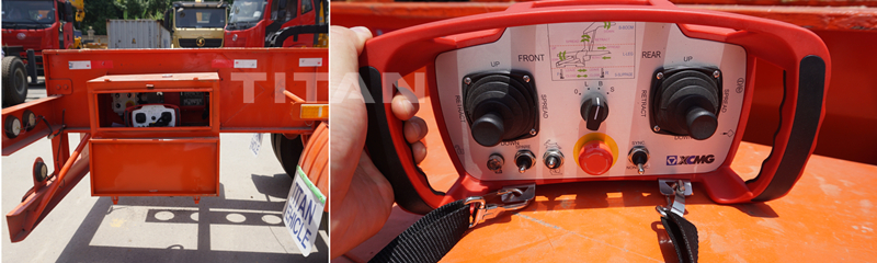 Control valve and Remote control of Tongya side loader trailer