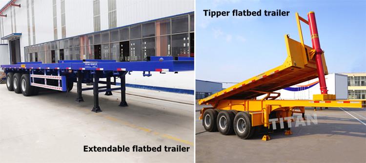 Tri Axle Trailer for Sale  Different Types of 12m Tri Axle Flatbed Trailer