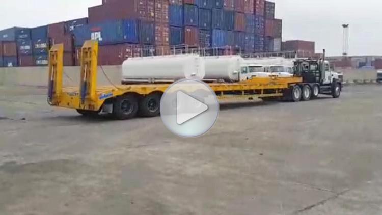 Customer is Using Tongya 4 Axle Low Loader Trailer