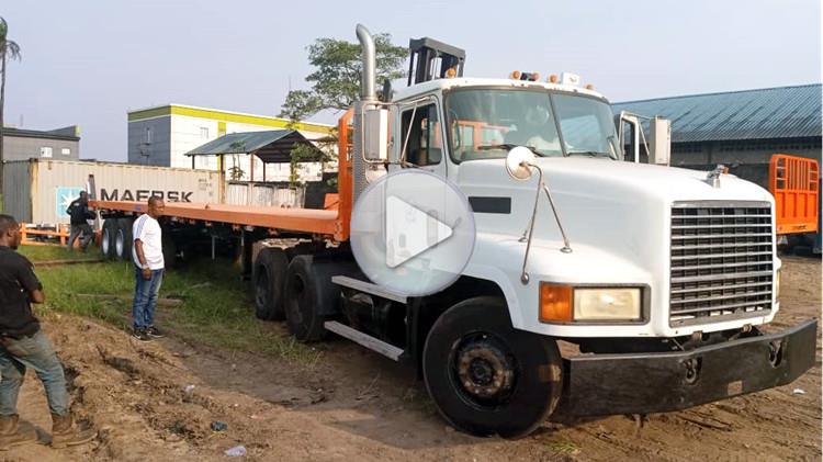 Tongya Customer Using Flatbed Semi Trailer in Nigeria