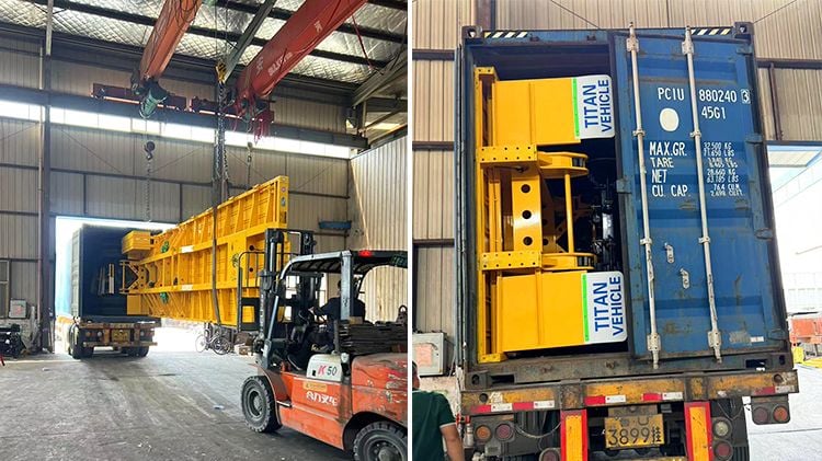 Jamaican Customer Purchased 40 Ft Flatbed Trailer from Tongya Vehicle