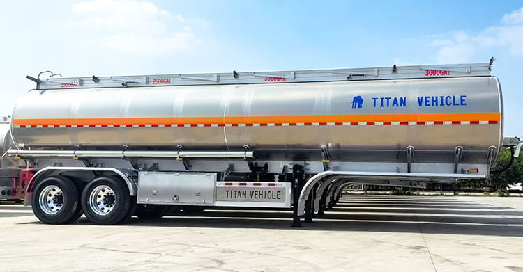 2 Axle Aluminum Tanker Trailer for Sale in Haiti