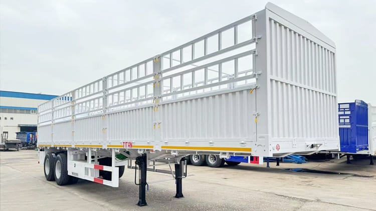 New 2 Axle Fence Semi Trailer With Bogie Suspension for Sale in Senegal