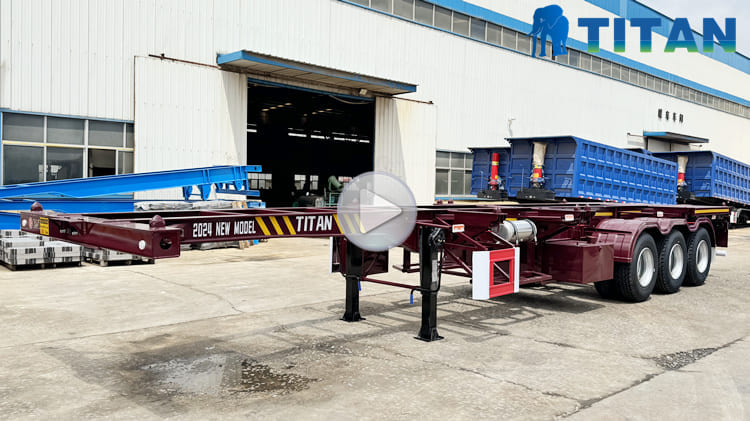 New Tri Axle Skeleton Semi Trailer for Sale in Zimbabwe