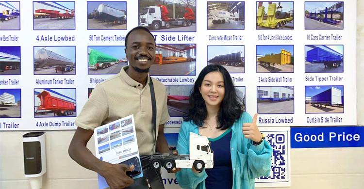 Senegalese Customer Come to Tongya to Buy Howo Tractor Head