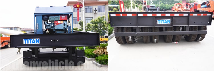 low bed gooseneck semi trailer