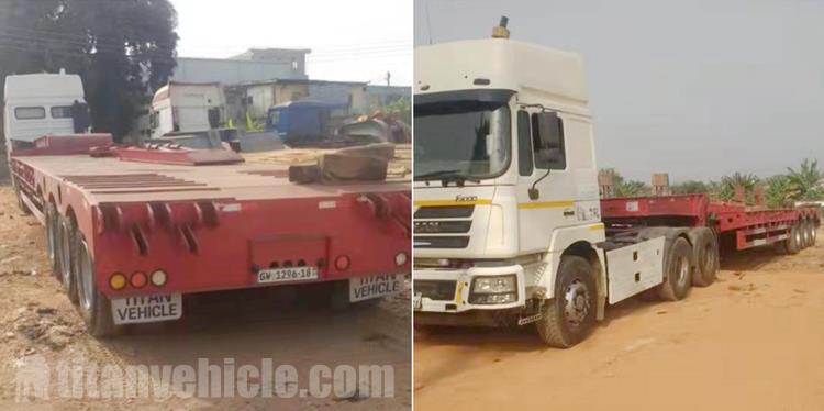 Tri Axle 40 Ton Low Loader Truck Trailer for Sale In Malta