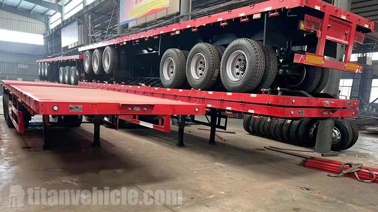 Tri Axle 40 Ton Fence Cargo Semi Trailer for Sale in Benin