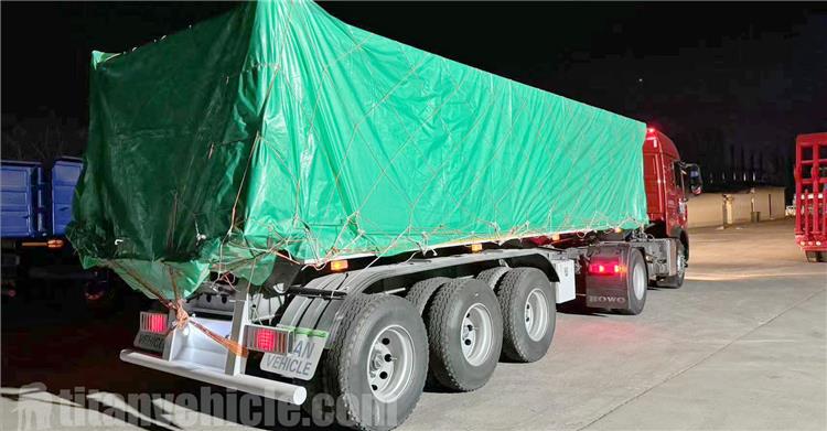 U Shape 30CBM Dump Semi Trailer for Sale In Congo