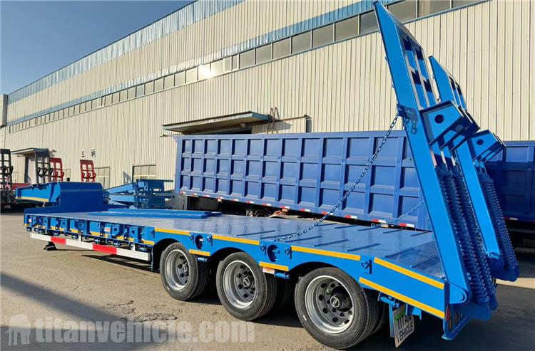 Tri Axle 60 Ton Semi Low Loader Trailer for Sale In Senegal