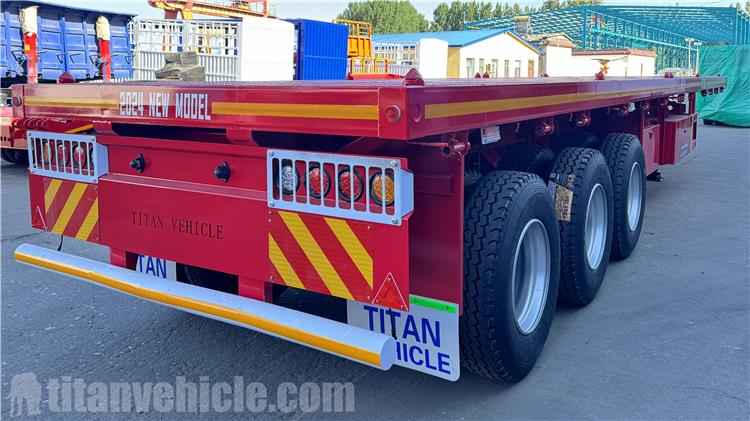 Triple Axle Flat Deck Trailer for Sale In Mongolia