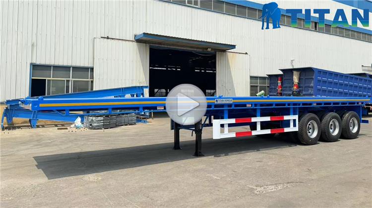 Tri Axle 40 foot Flatbed Semi Trailer for Sale In Mexico