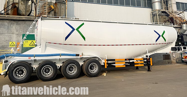 4 Axle 50 Cbm Dry Bulk Cement Tanker for Sale in Ghana