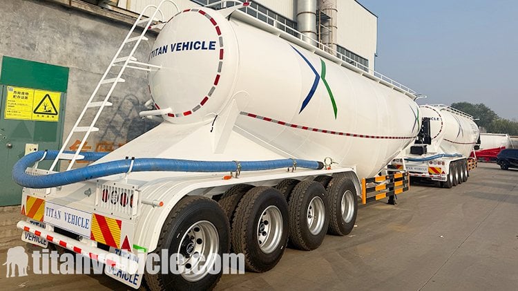 4 Axle 50 Cbm Dry Bulk Cement Tanker for Sale in Ghana