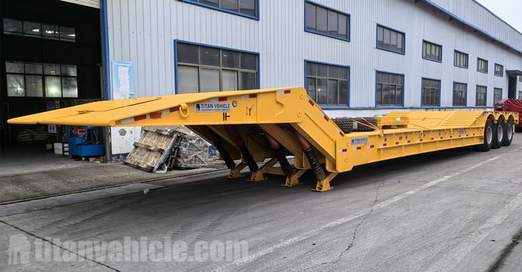 Tri Axle Folding Gooseneck Trailer will be sent to Anguilla