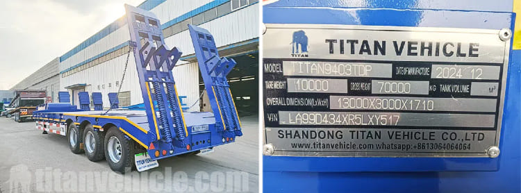 Tri Axle Low Loader Trailer for Sale in Congo