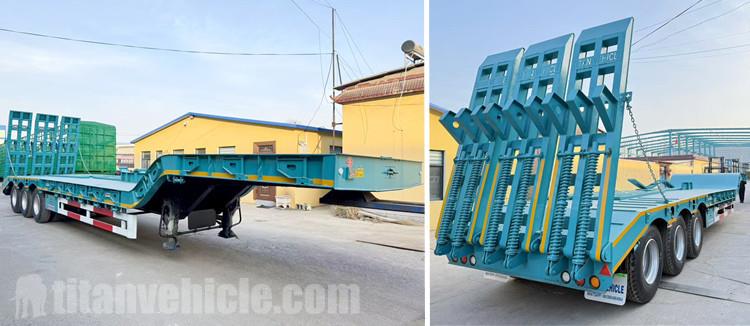 Tri Axle Drop Deck Trailer with 3 Ramps for Sale in Senegal