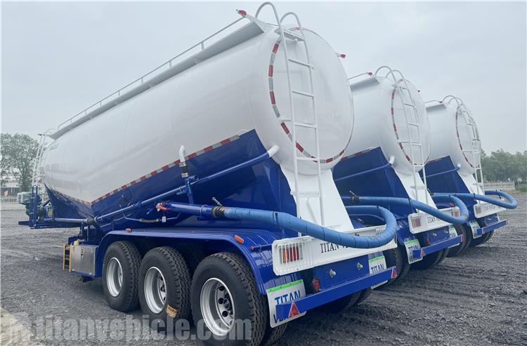 Tri Axle Bulk Cement Tanker Trailer for Sale In Zimbabwe