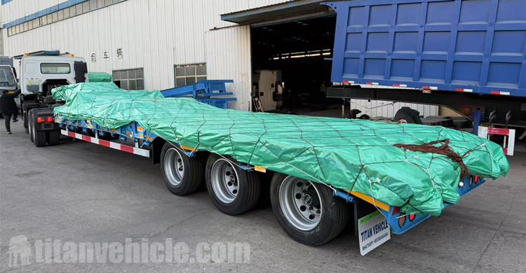 Tri Axle Drop Deck Trailer will be Exported to Namibia