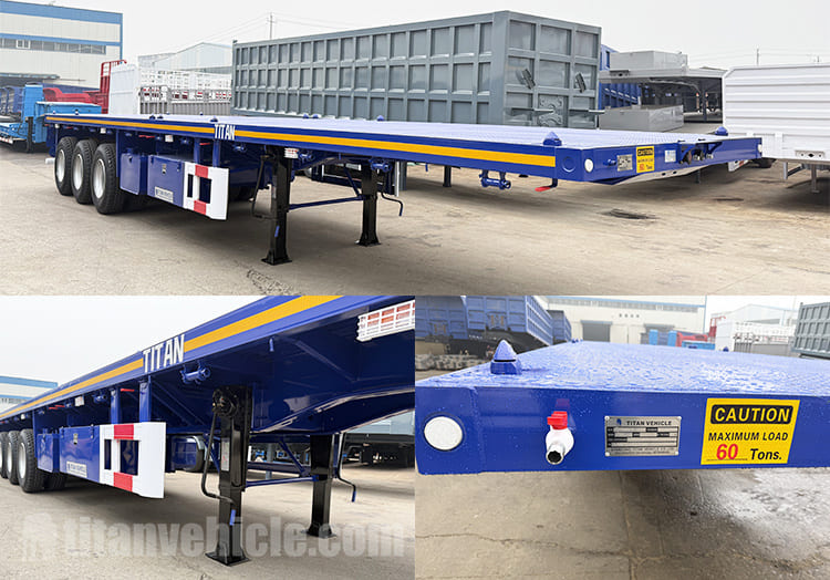 Tri Axle 40 Ft Flatbed Trailer Prices for Sale in Guyana