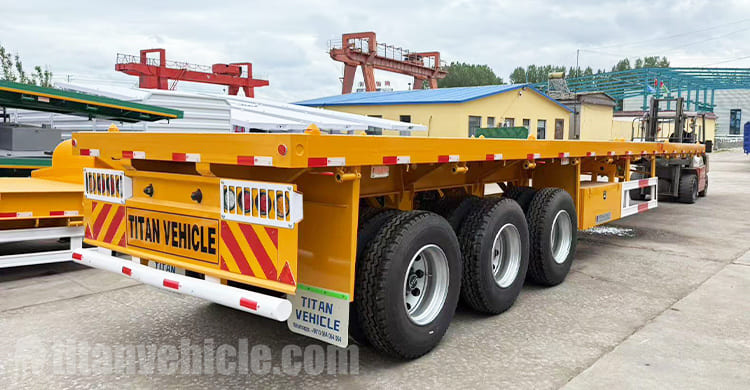 Tri Axle Flatbed Semi Trailer Manufacturers for Sale in Ghana