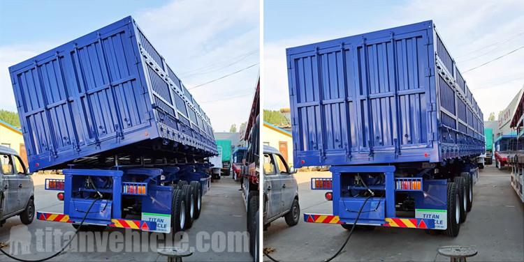 Tri Axle Side Tipper Trailer for Sale in Tanzania