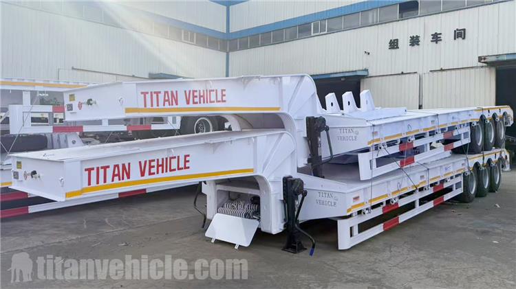 Tri Axle 60 Ton Low Bed Truck Trailer for Sale In Bahrain