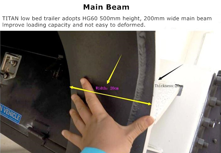 Tri Axle Low Loader 34 Axle 6080100120150 Ton Low Loader Trailer for sale