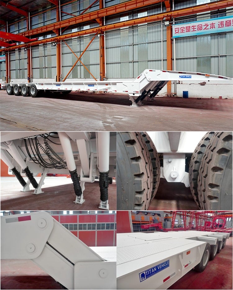 Hydraulic folding gooseneck trailer 