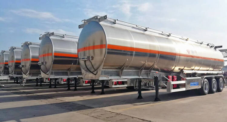 3 Axle Aluminium Fuel Tanker Trailer for Sale - Tongya Vehicle