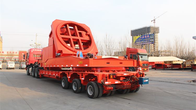 Wind Blade Adapter with modular semi trailer