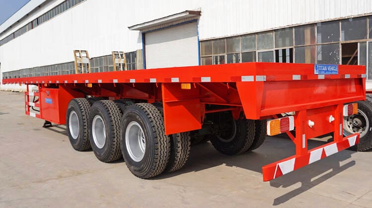Tri Axle 40Ft Flatbeds Trailers 