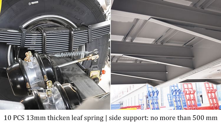 12.5M Tri Axle Semi Truck Flatbed Trailer for Sale 