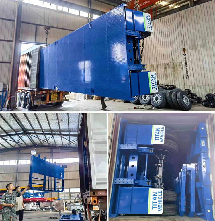 40FT Flatbed Tri Axle Trailer for Sale with Front Board