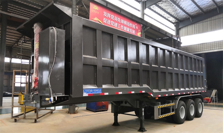 Tipper Semi Trailer Price In Nigeria | 30/50/60 Ton Tipper Tipping Trailer 40ft