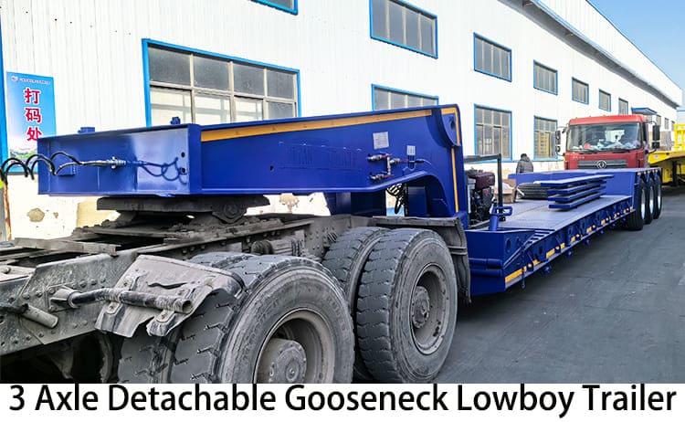 Tri Axle 100 Ton Removable Gooseneck Trailer | RGN Lowboy Trailer Cost for Sale in Jamaica