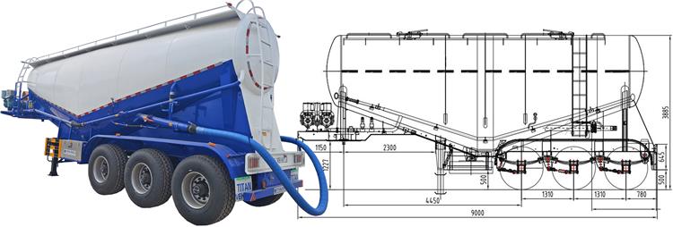 Cement Bulk Tanker Trailer for Sale In Zimbabwe Harare