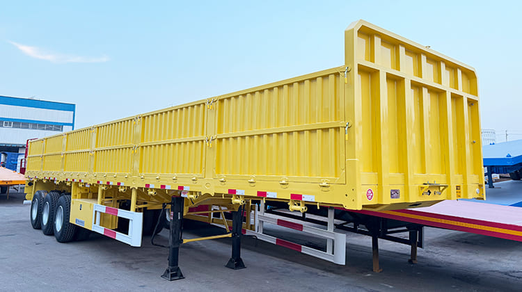 Tri Axle Flatbed Dropside Board Semi Trailer for Sale in Zimbabwe